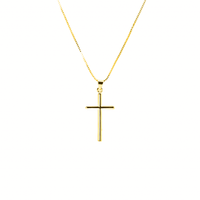 Collar Cruz Alma Baño en Oro