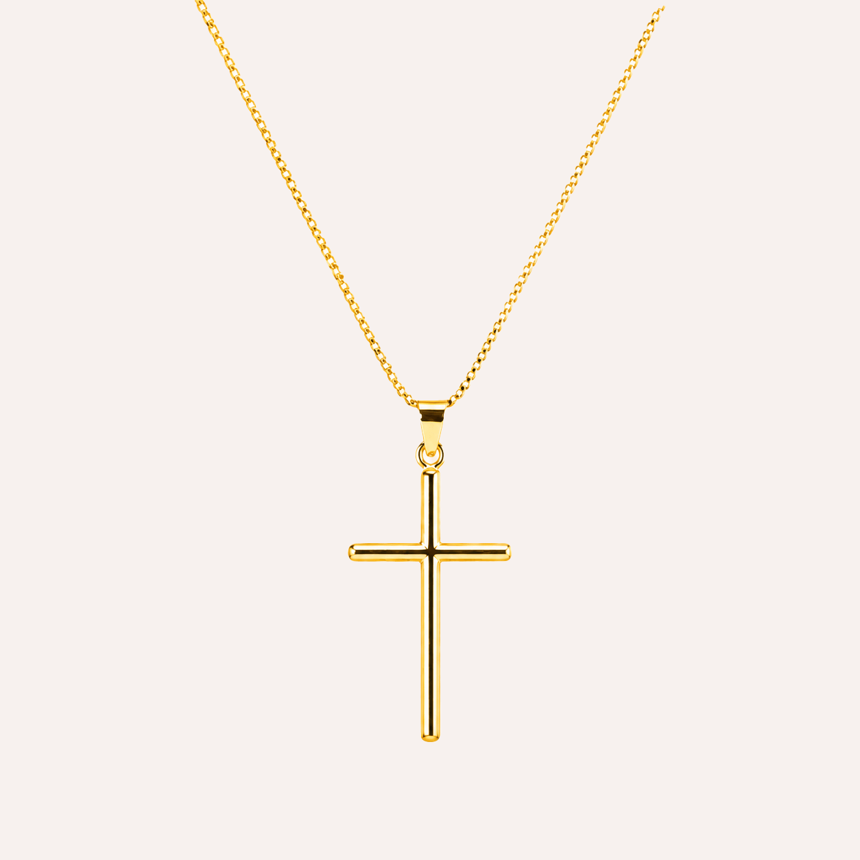 Collar Cruz 'Alma' Baño en Oro