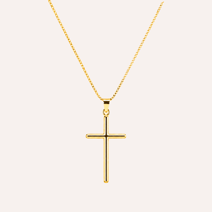 Collar Cruz 'Alma' Baño en Oro