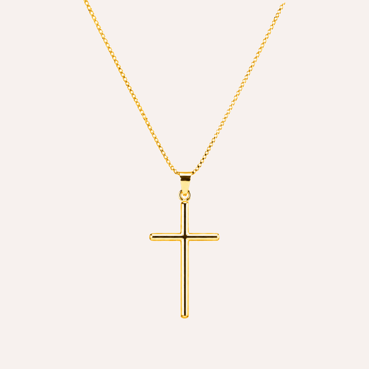 Collar Cruz 'Alma' Baño en Oro