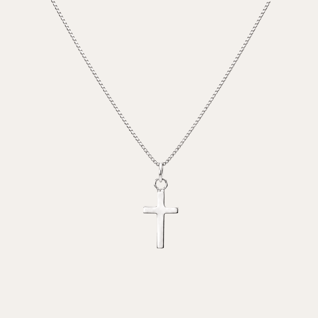Collar Cruz Olivo Plata 925