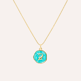 Collar Delfin Oceanico bano oro