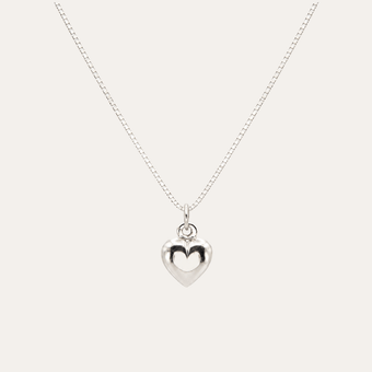Collar Eclipse de Corazon plata 925