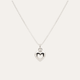 Collar Eclipse de Corazon plata 925