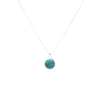 Collar Esfera Turquesa Plata 925