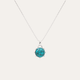 Collar esfera turquesa plata925