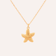 Collar Estrella de Mar bano oro