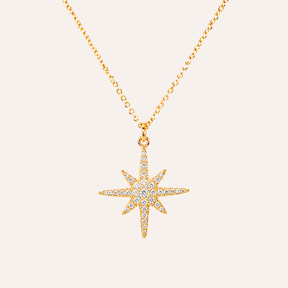 Collar Estrella Fugaz bano oro