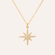 Collar Estrella Fugaz bano oro