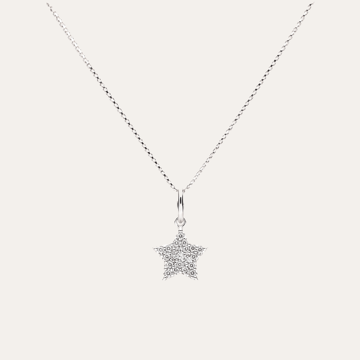 Collar Estrella Lira Plata 925