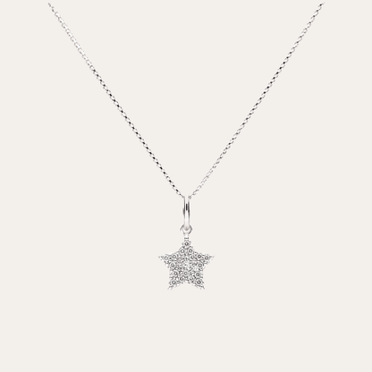 Collar Estrella Lira Plata 925