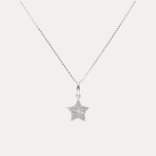 Collar Estrella Lira Plata 925
