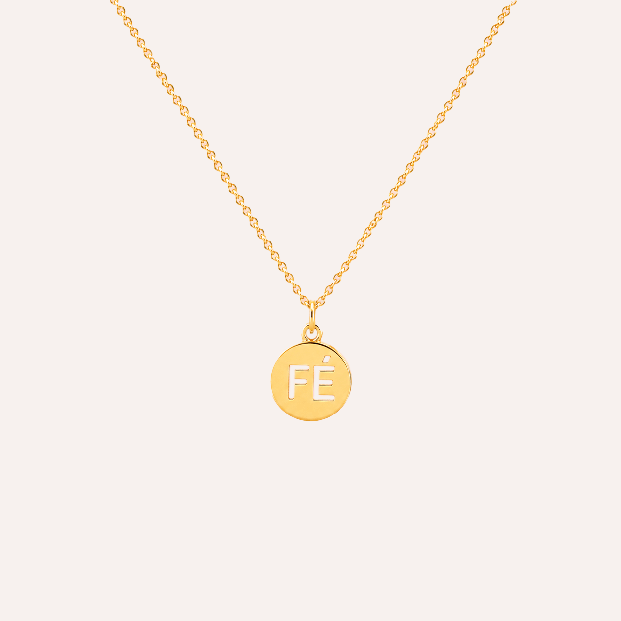 Collar Fe Baño Oro