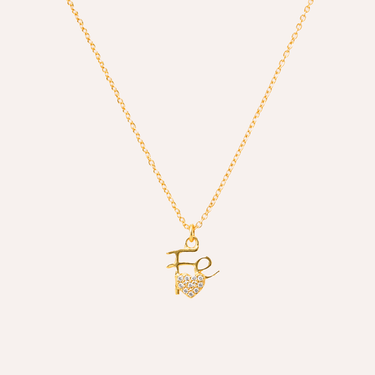 Collar Fe Pura Bano Oro