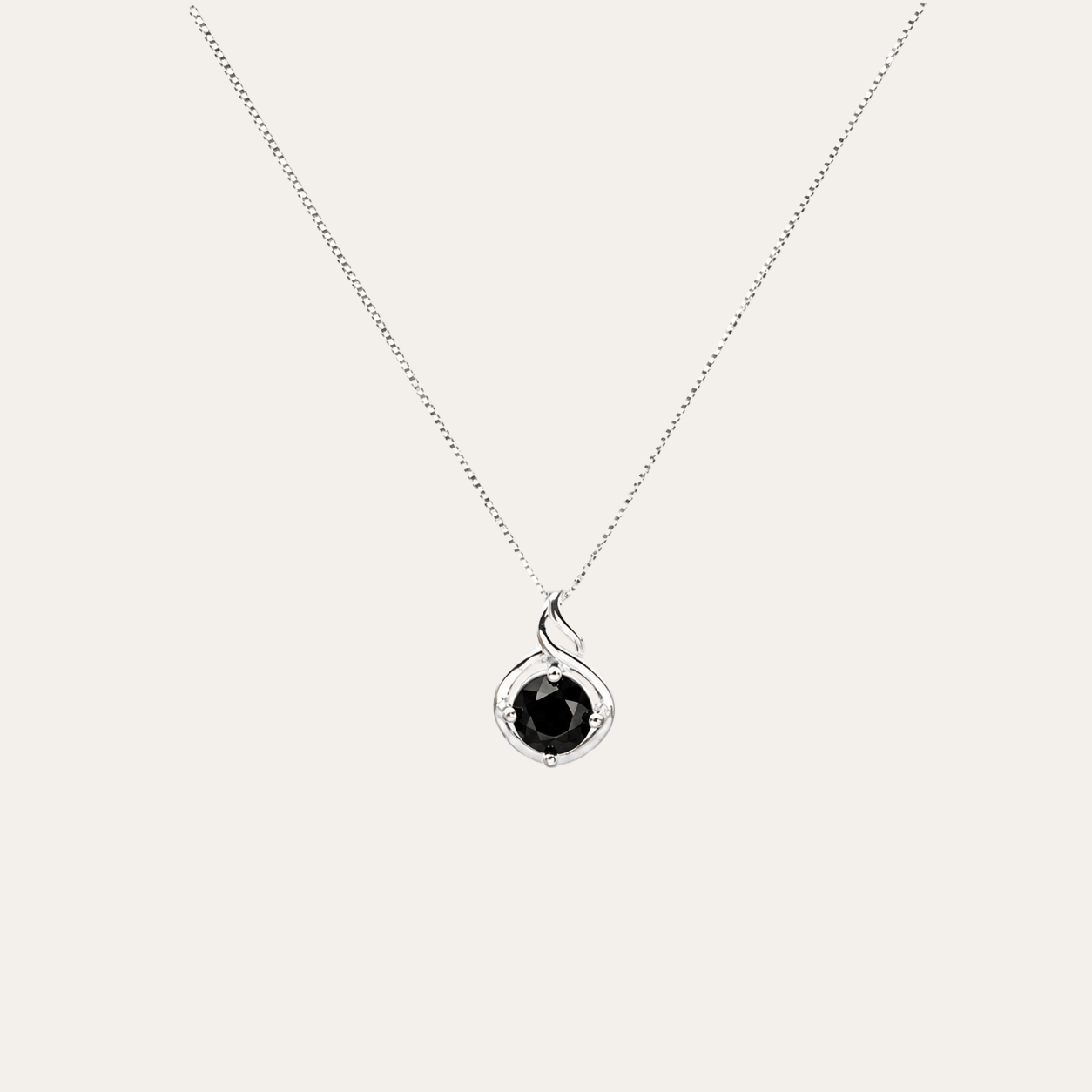 Collar Fuego Black Plata 925