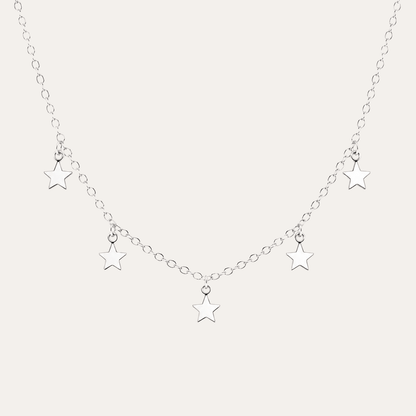 collar galaxia plata 925