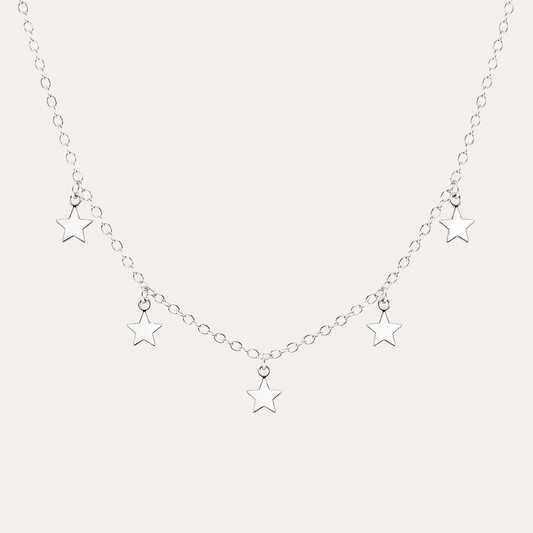 collar galaxia plata 925