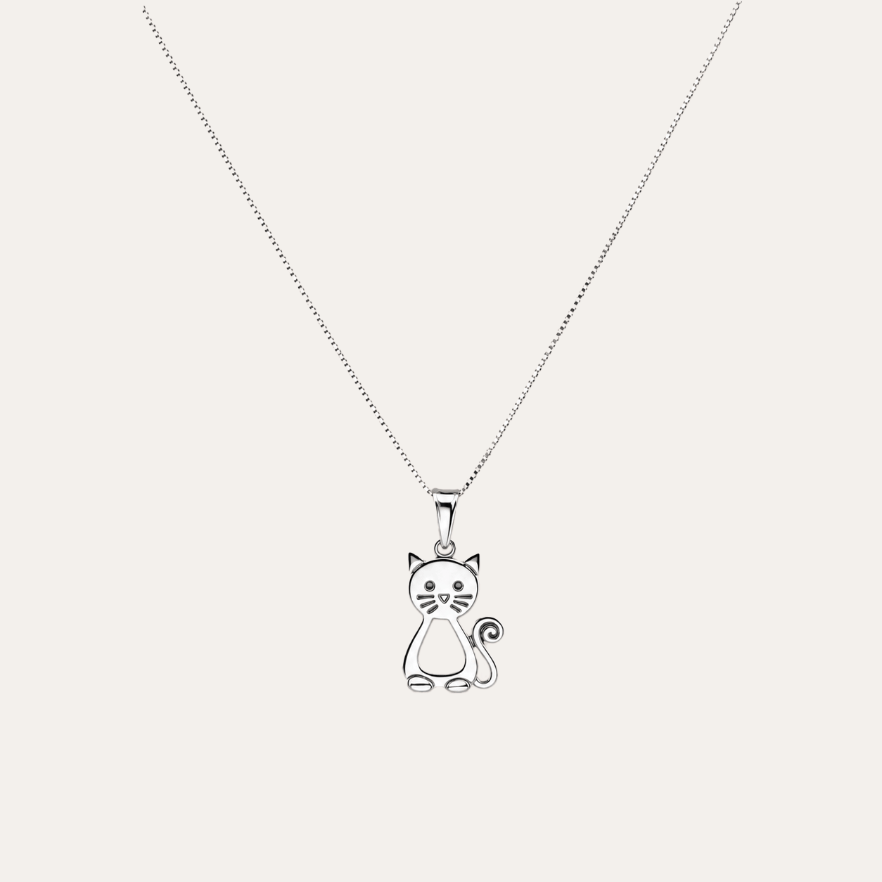 Collar Gatito plata 925