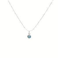 Collar Gema Aguamarina