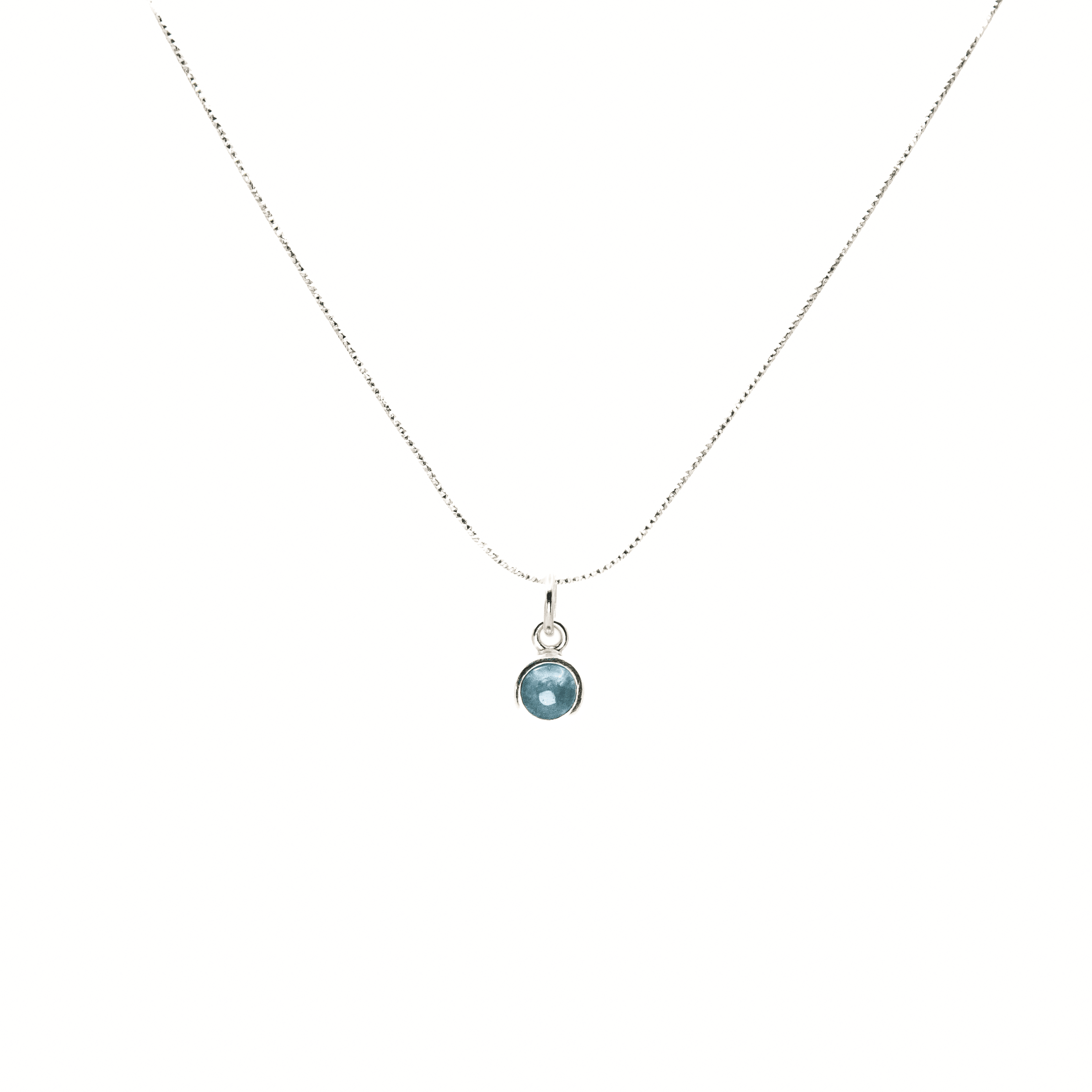 Collar Gema Aguamarina