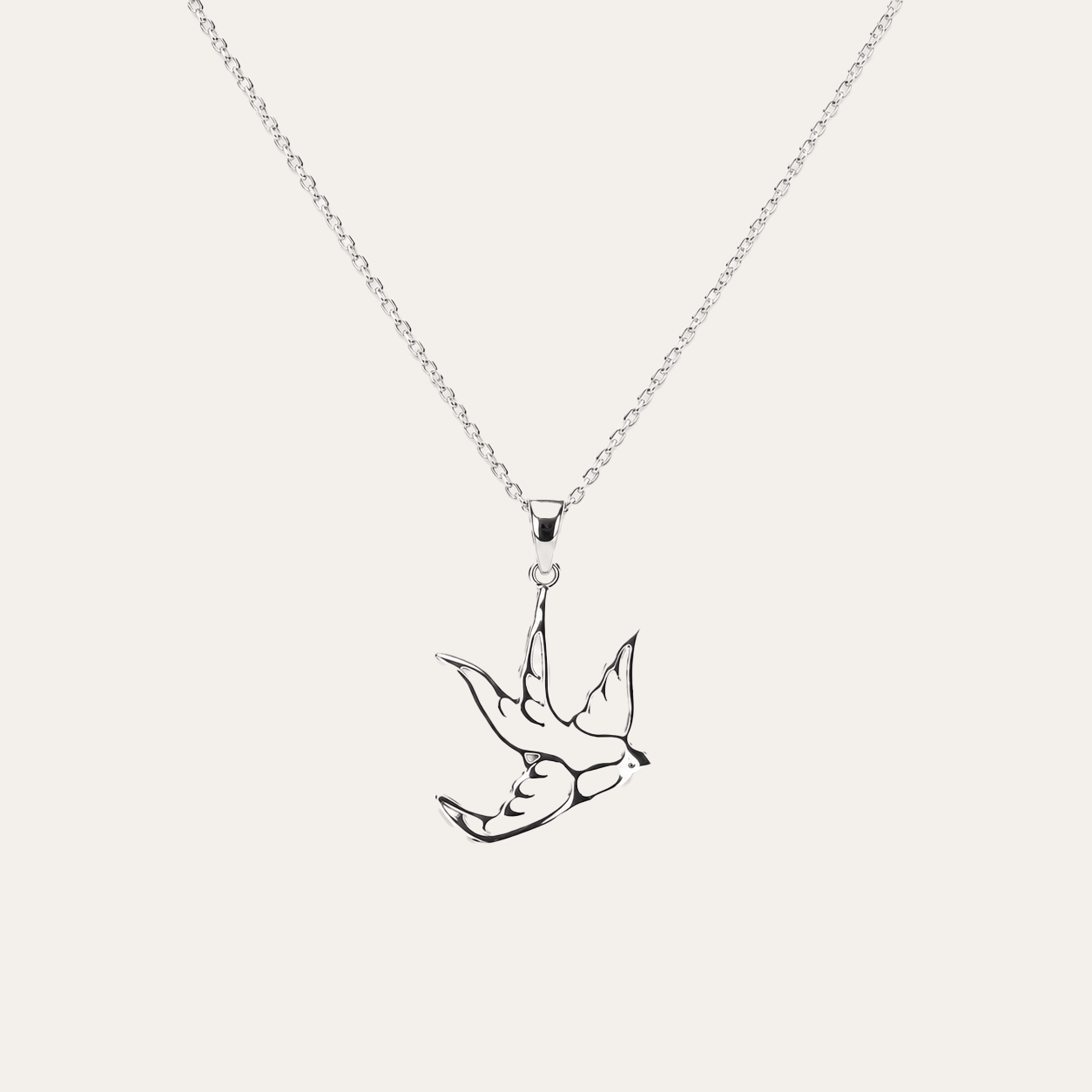 Collar Golondrina plata 925
