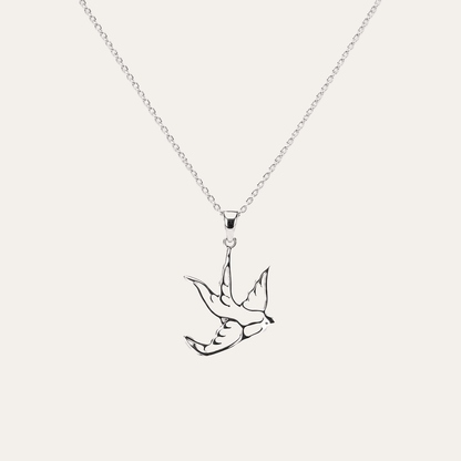 Collar Golondrina plata 925