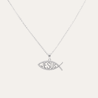 Collar Ichtus plata 925