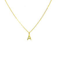 Collar Iniciales Baño en Oro
