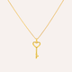 Collar Llave de Amor bano oro