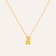 Collar Perrito Bulldog bano oro