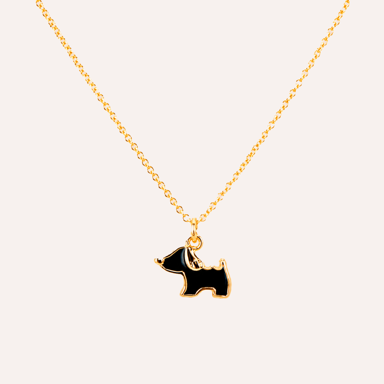 Collar 'Dog Lover' Baño en Oro (dos colores)