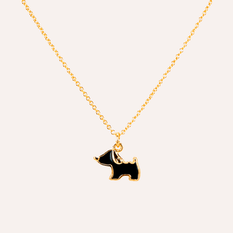 Collar 'Dog Lover' Baño en Oro (dos colores)