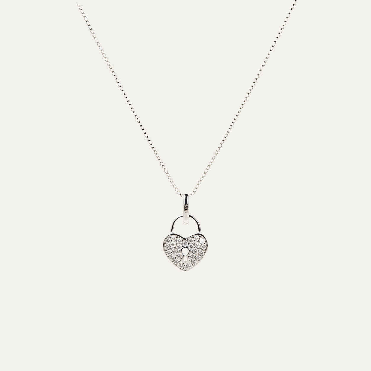 Collar Promesa de amor plata 925