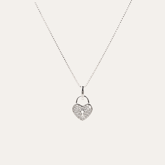 Collar Promesa de amor plata 925