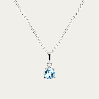Collar Vitrum Topacio Swiss Blue