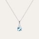 Collar Vitrum Topacio Swiss Blue