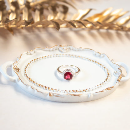 escenario anillo rojo amor