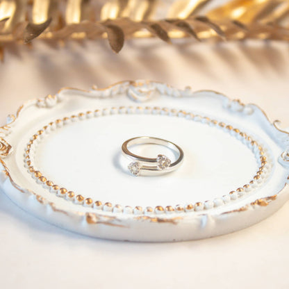 Anillo 'Cruce de Corazones' Plata 925