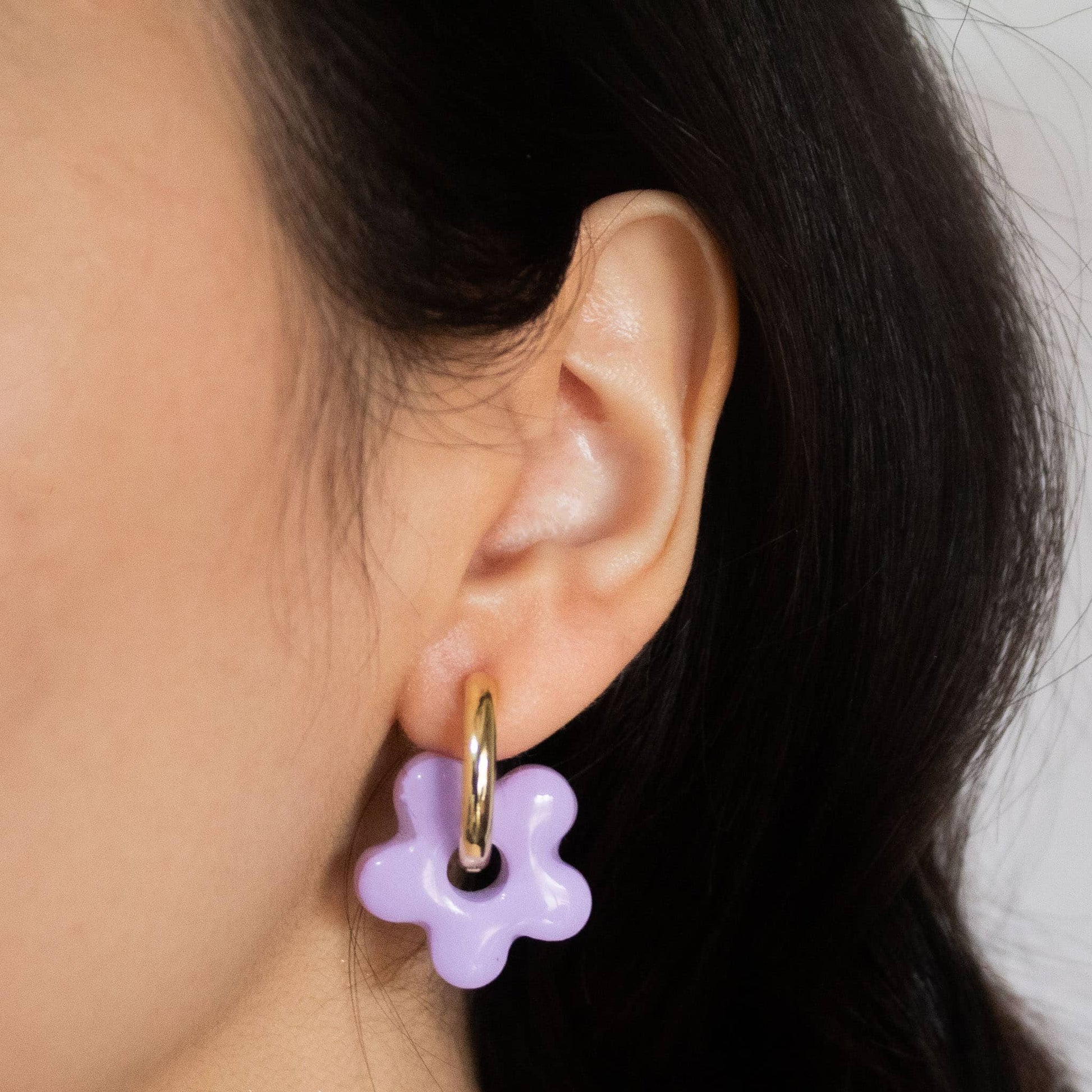 Modelo Aros Flor Lavanda