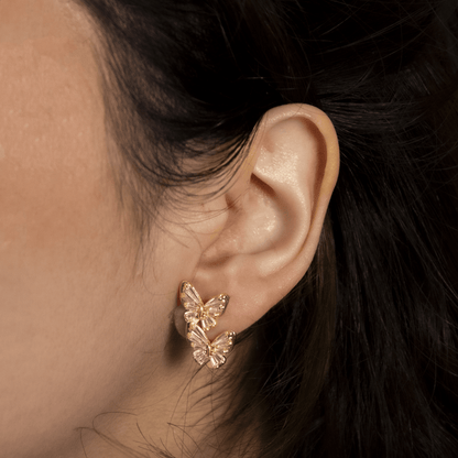 modelo aros mariposas