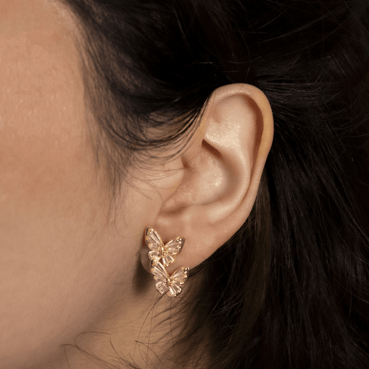 modelo aros mariposas