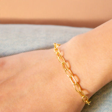 Pulsera Baño Oro Roma modelo