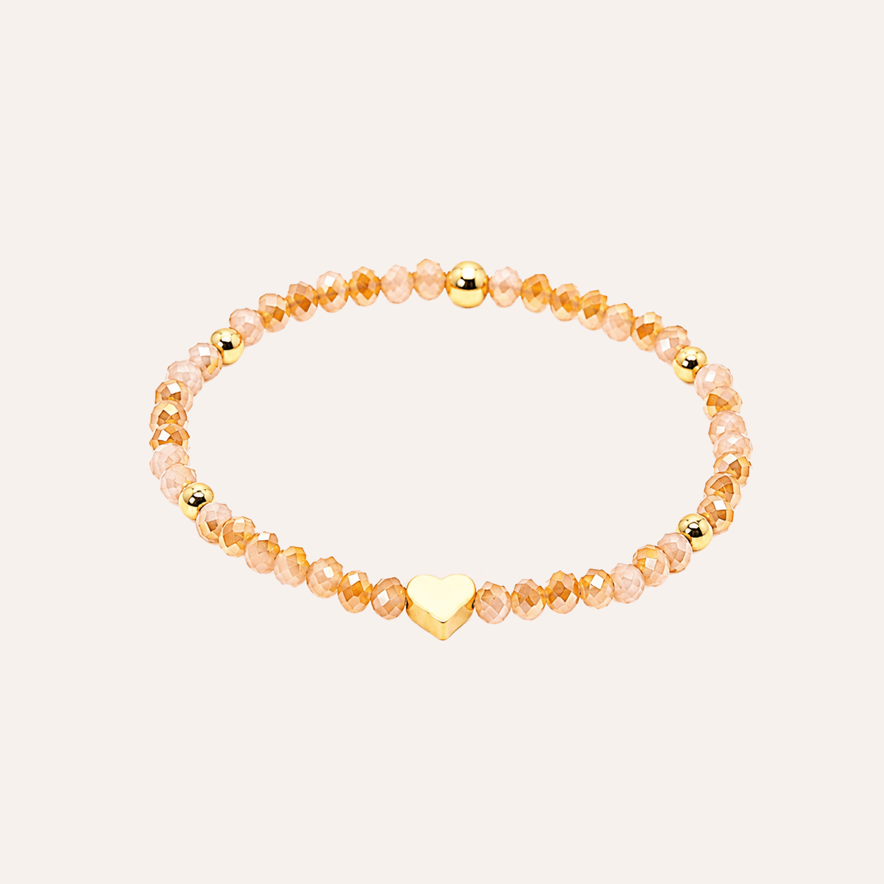 Pulsera Corazon de Coral