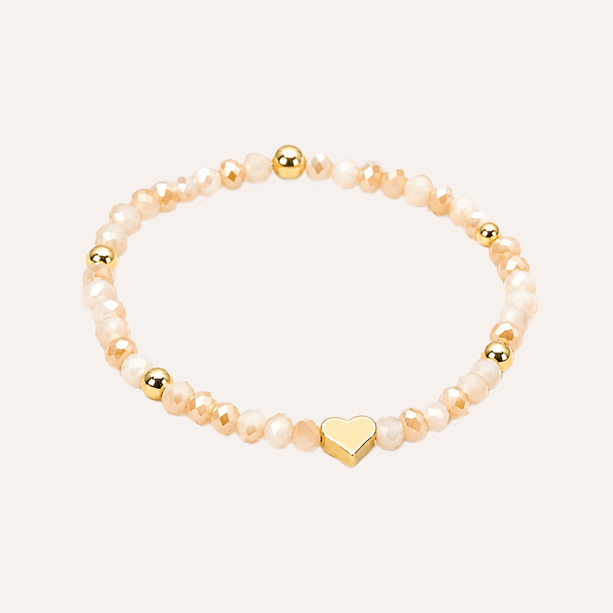 Pulsera Corazon y Destello cristales