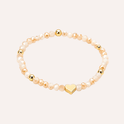 Pulsera Corazon y Destello cristales