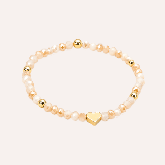 Pulsera Corazon y Destello cristales