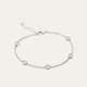 Pulsera Corazones Radiantes Plata 925