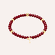 Pulsera Cruz Carmesi cristales
