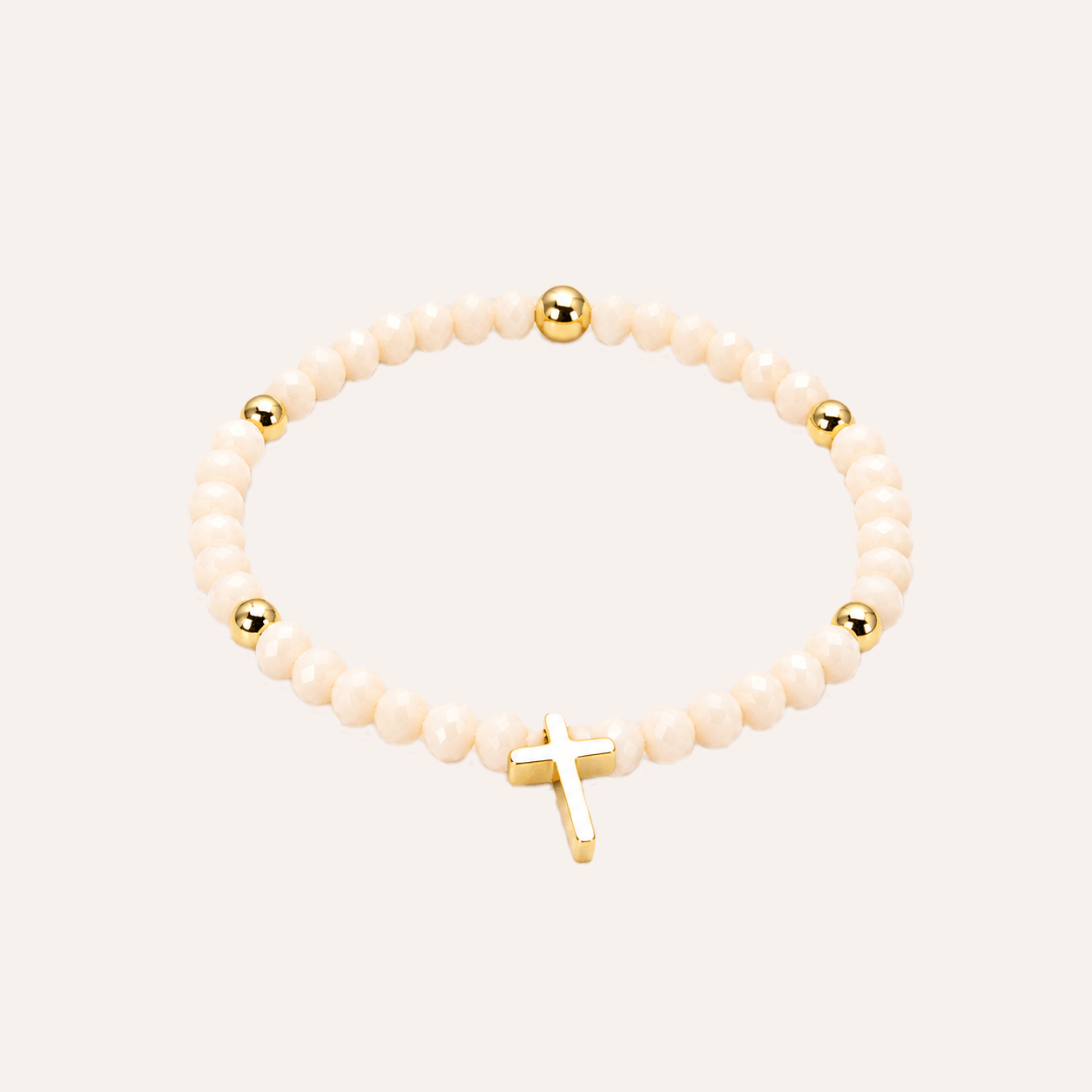 pulsera cruz rose 