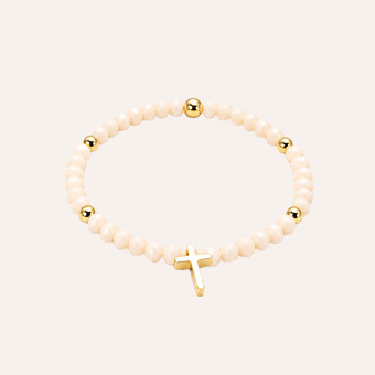 pulsera cruz rose 